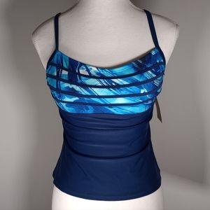 Peyton and Parker Cross Strap Tankini Top
